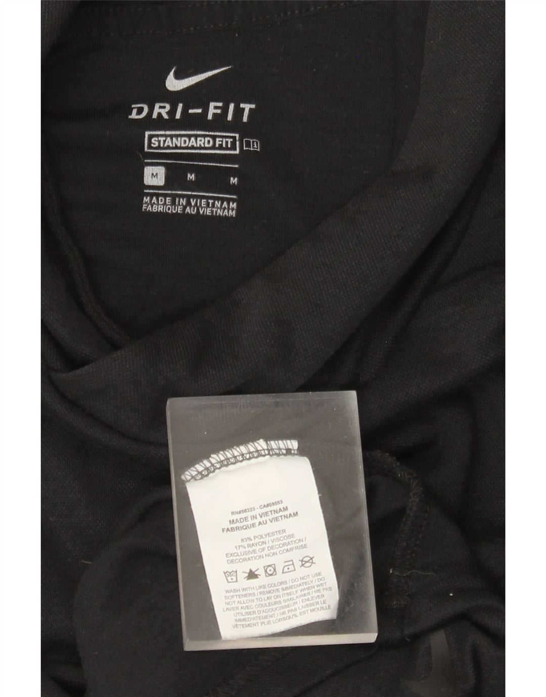 Nike Haut à capuche Dri Fit à manches longues pour homme Noir moyen