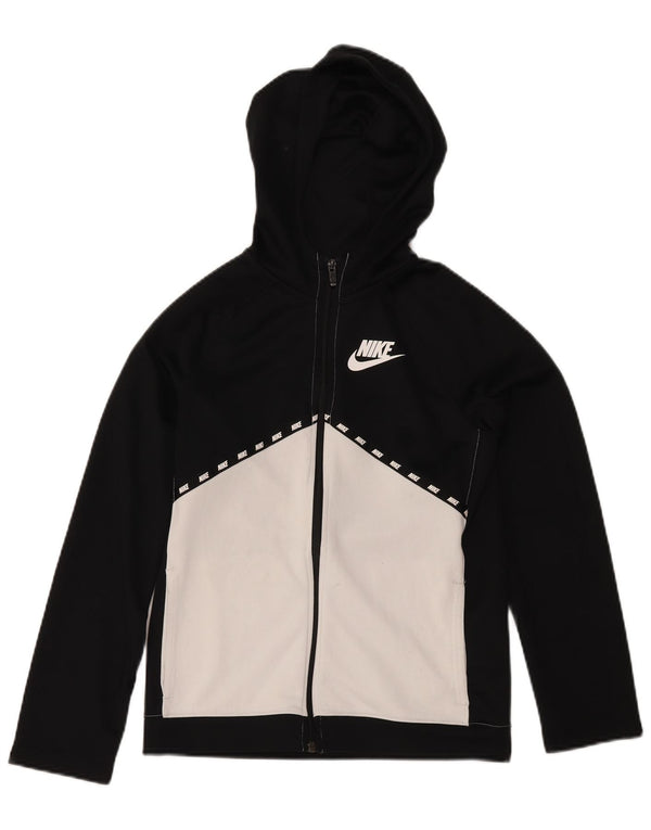 Nike Veste de survêtement à capuche pour garçon 12-13 ans Large Noir Colourblock