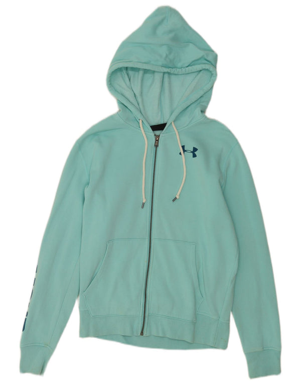 Under Armour Pull à capuche zippé graphique pour femme UK 10 Small Turquoise