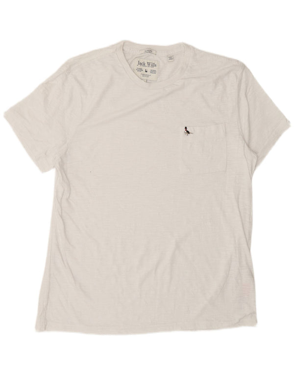 Jack Wills T-Shirt coupe ajustée pour hommes, haut 2XL en coton blanc