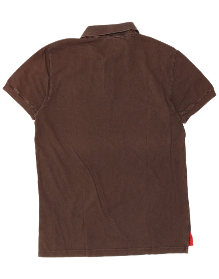 Jeckerson Polo Homme Marron Moyen Coton