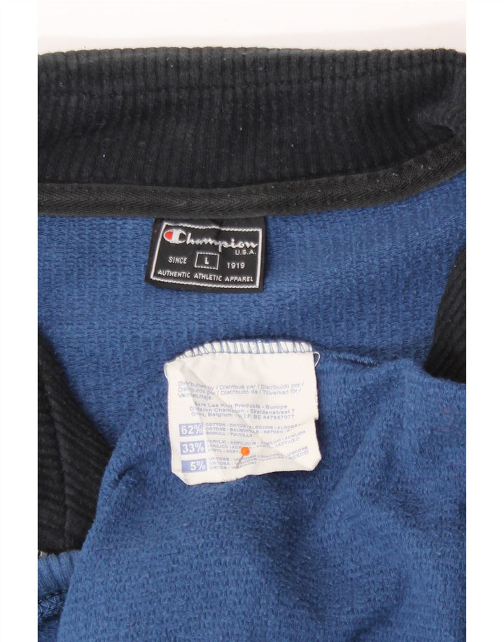 Champion Veste de Survêtement Graphique Homme Grand Bleu Coton