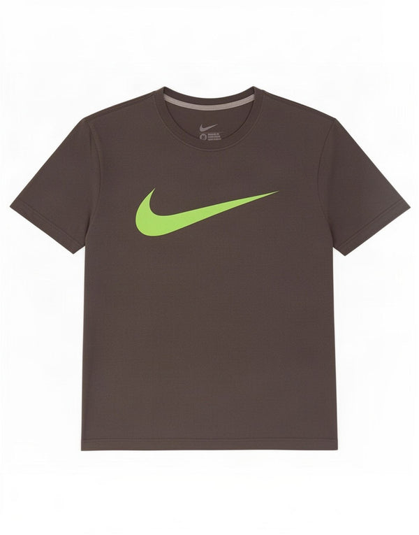 Nike Mens Regular Fit Graphic T-Shirt Top Gris Moyen Coton