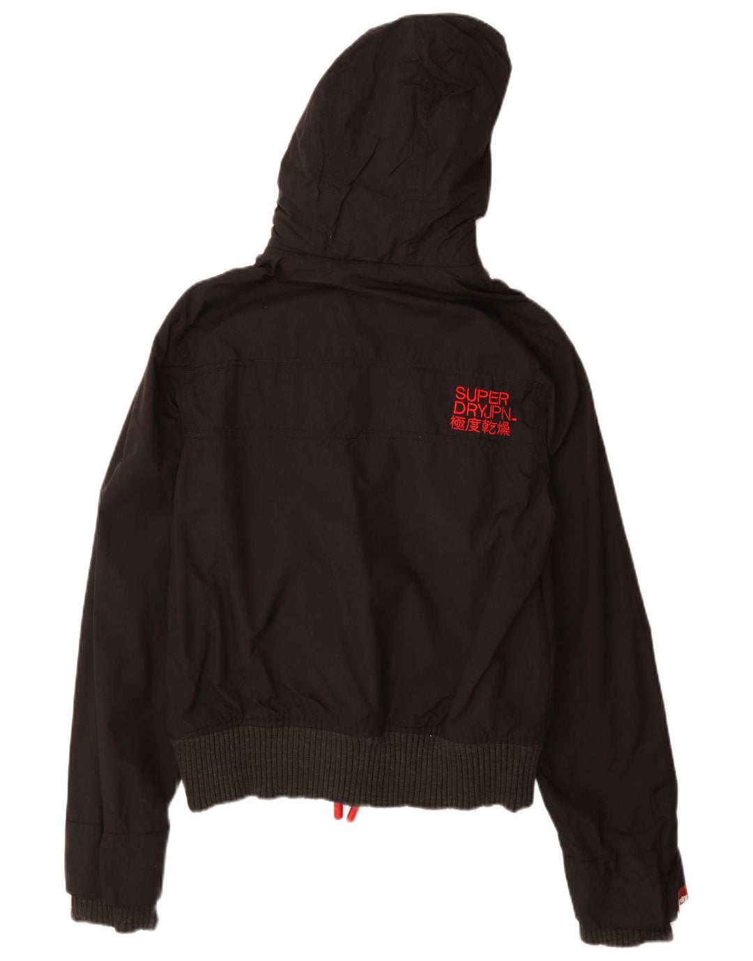 SUPERDRY Veste coupe-vent à capuche The Windbomber pour femme UK 10 Small Noir