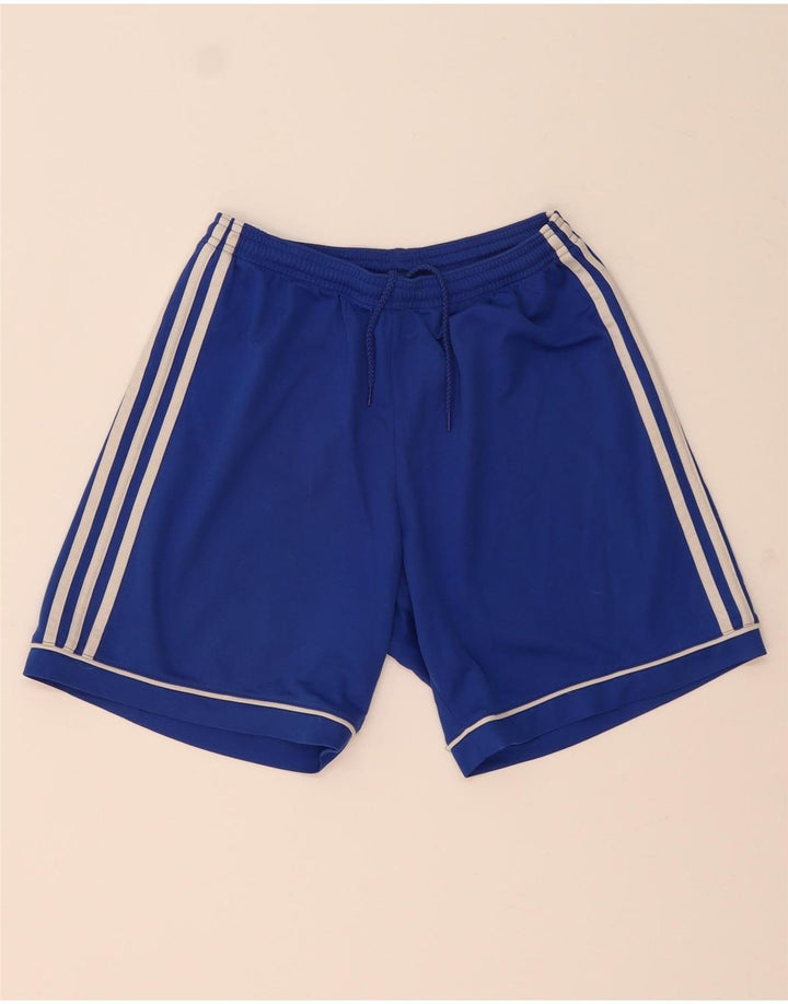 Adidas Short de sport Climalite pour homme Petit Bleu Polyester