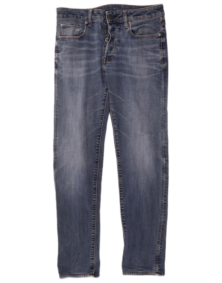 Jeans Slim Femme G-Star W29 L30 Bleu Coton
