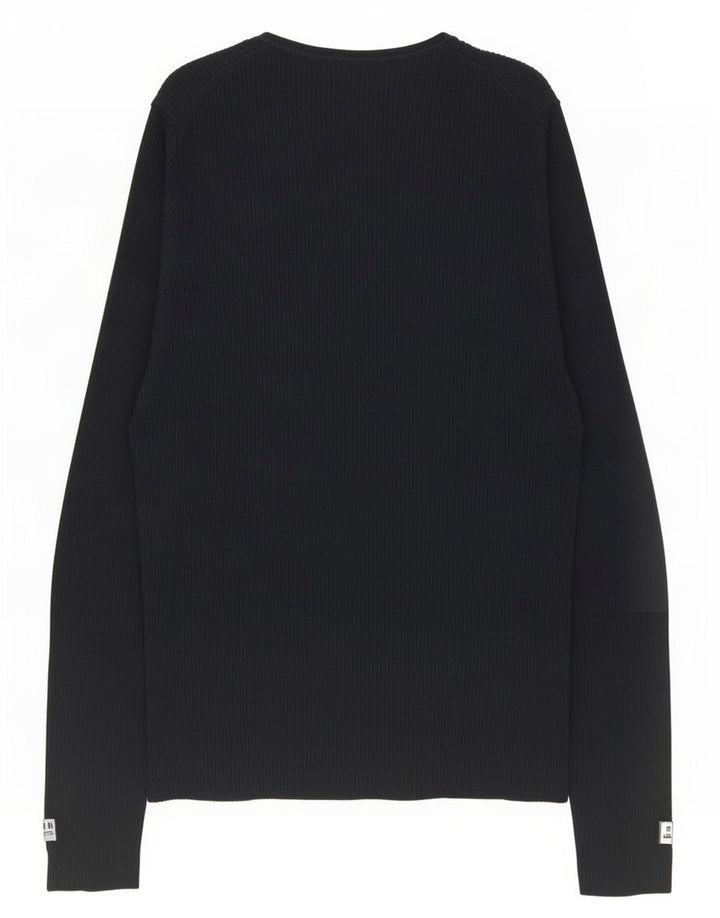 Zara Homme Top Manches Longues Large Noir Viscose