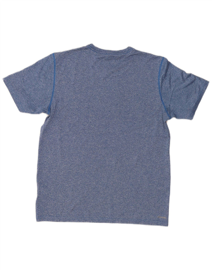 ADIDAS T-Shirt Climalite Homme Bleu Moyen Moucheté Polyester