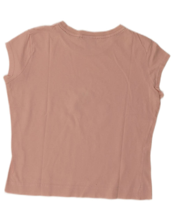 Converse Chuck Taylor Crop Graphic T-Shirt Top UK 14 Grand Rose