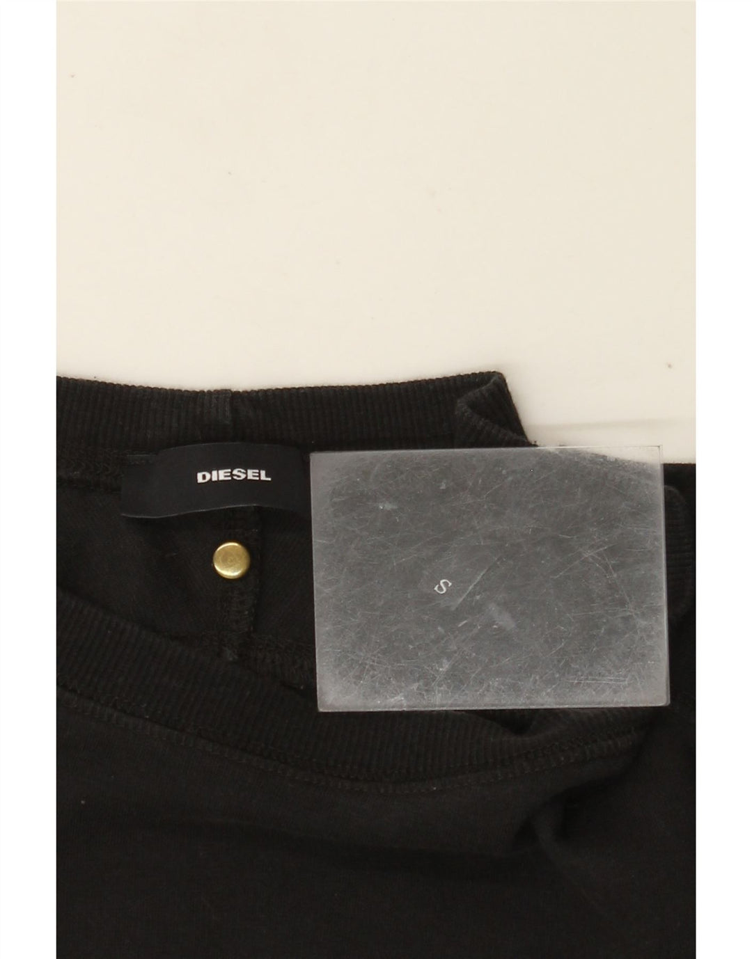 DIESEL Sweat-shirt graphique pour hommes, petit, noir