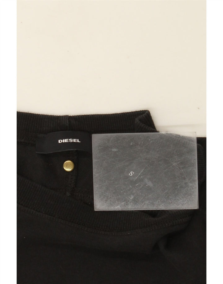 DIESEL Sweat-shirt graphique pour hommes, petit, noir