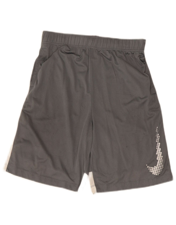 Nike Short de sport Dri Fit Graphic pour garçon 13-14 ans XL Gris Colorblock