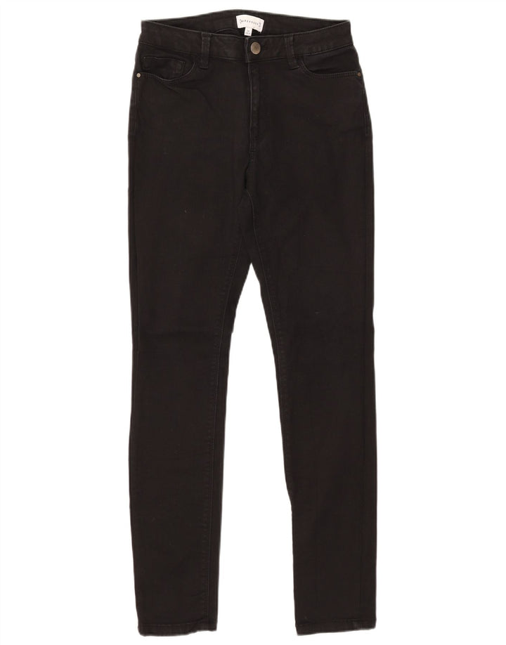 WAREHOUSE Jean skinny pour femme UK 10 Small W28 L30 Coton noir