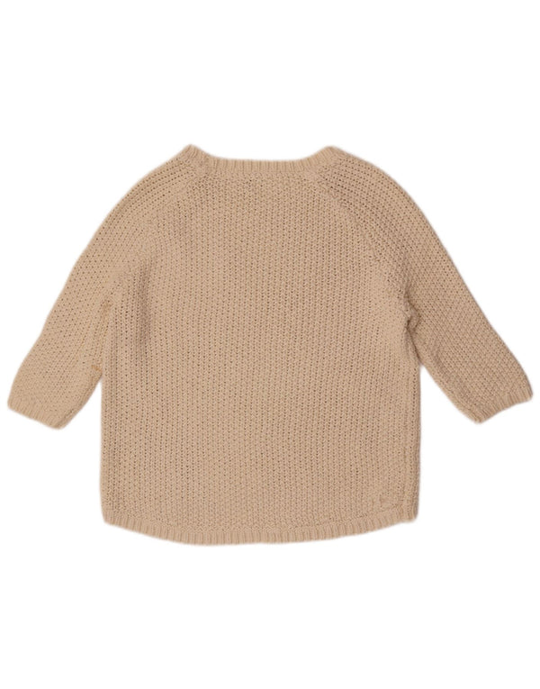 Fat Face Pull à manches 3/4 et col bateau pour femme Blanc cassé 10 Petit