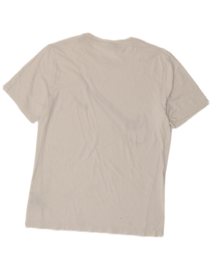 NIKE T-shirt graphique pour homme en coton blanc moyen