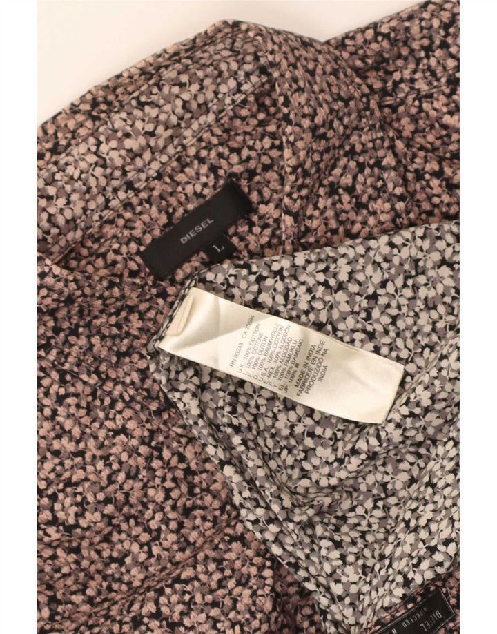 Diesel Chemise Homme Large Multicolore Floral Coton