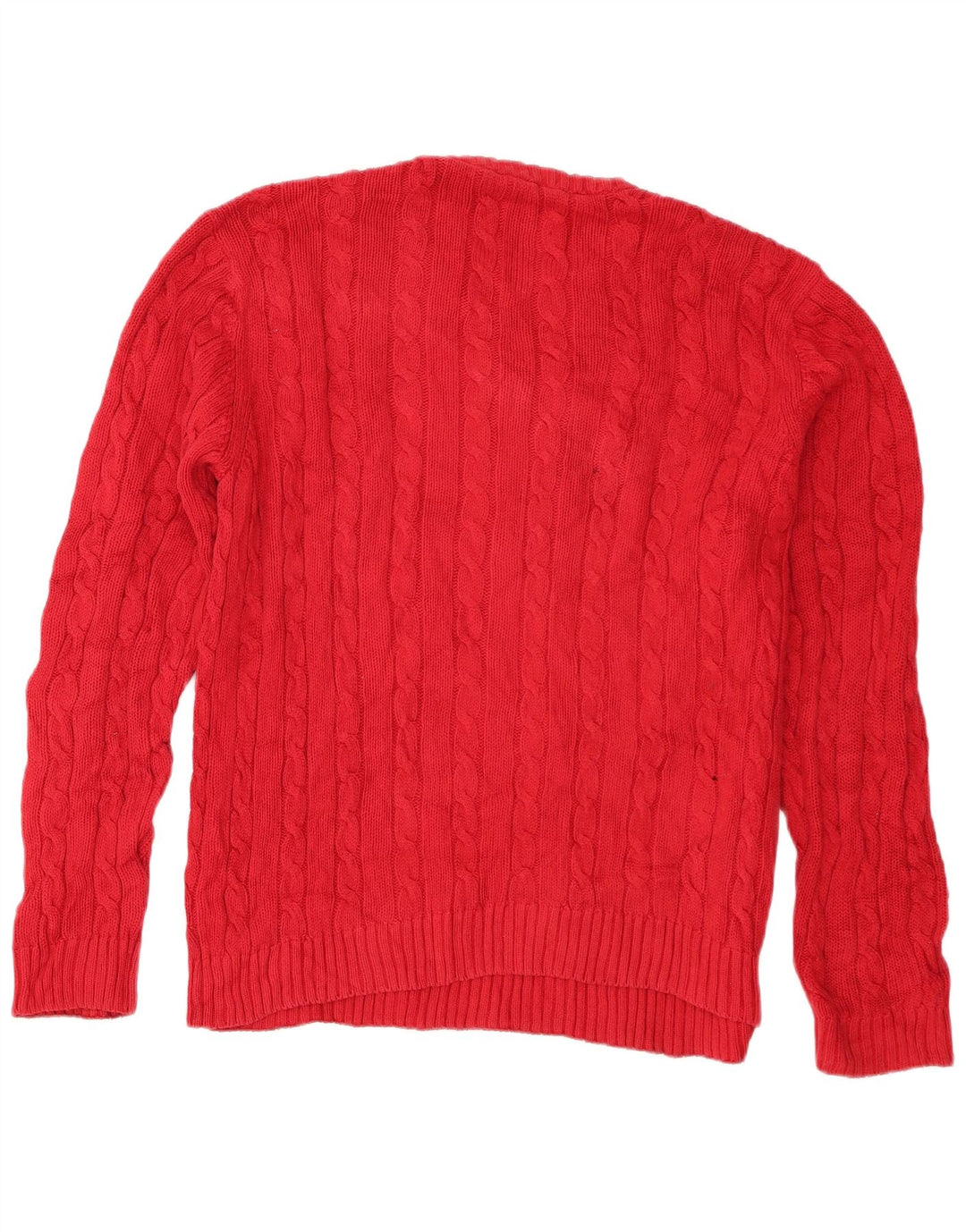 Chaps Pull à col rond pour homme en coton rouge Large