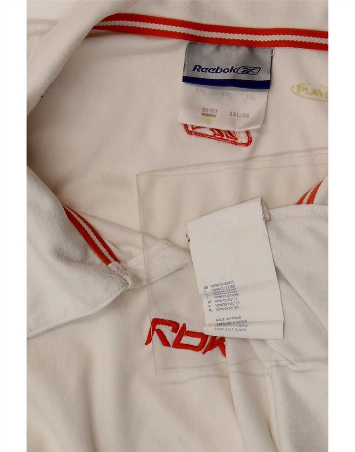 Reebok Polo Homme 2XL Blanc Polyester