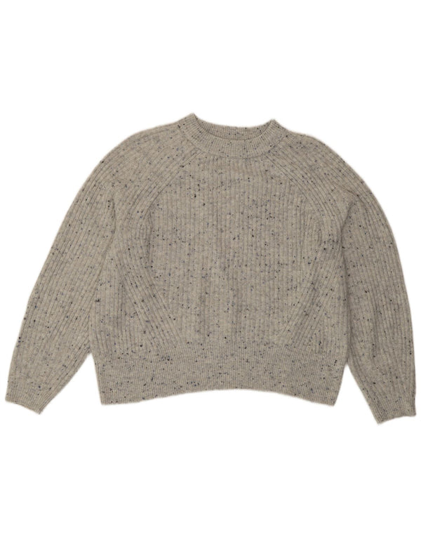 Marks & Spencer Pull à col rond pour femme UK 16 Large Gris Moucheté