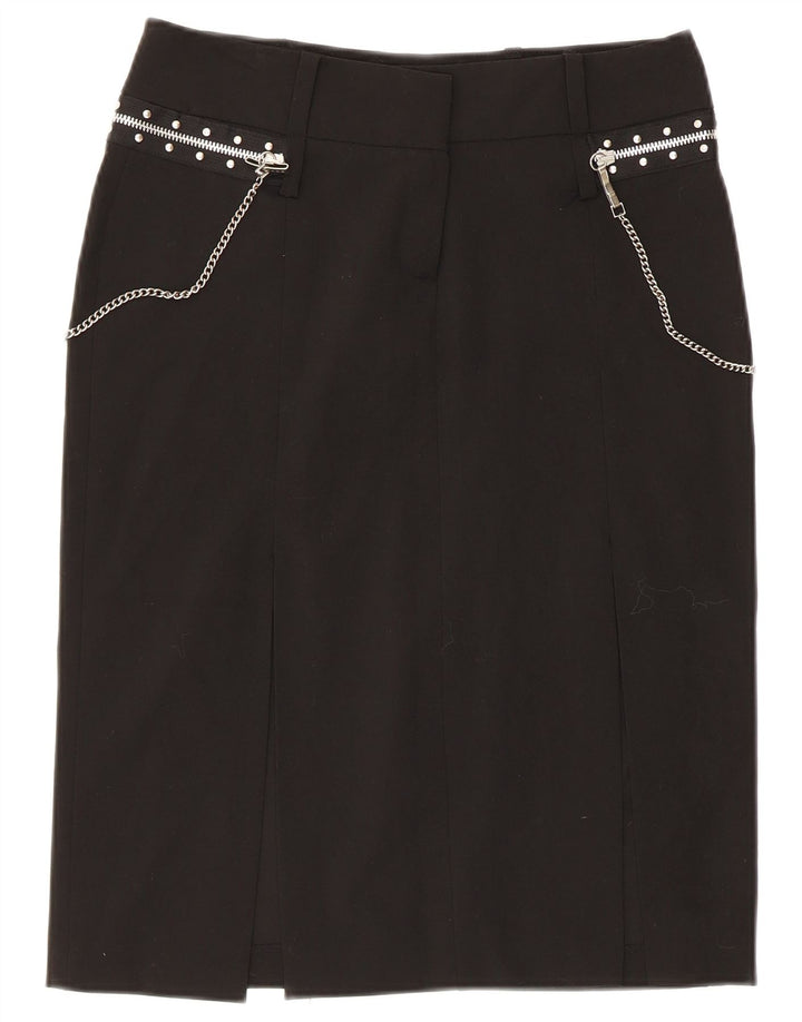 Extyn Jupe Droite Femme IT 44 Medium W30 Noir Polyester