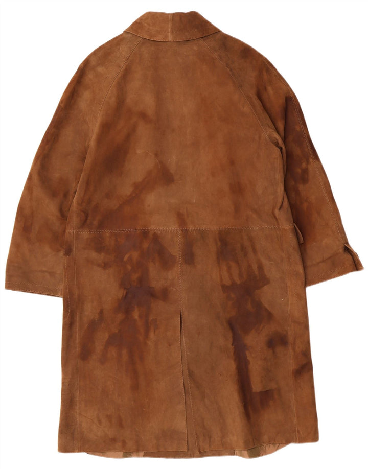 STRONG & FISHER LTD Manteau vintage en daim pour femme UK 18 XL Marron classique