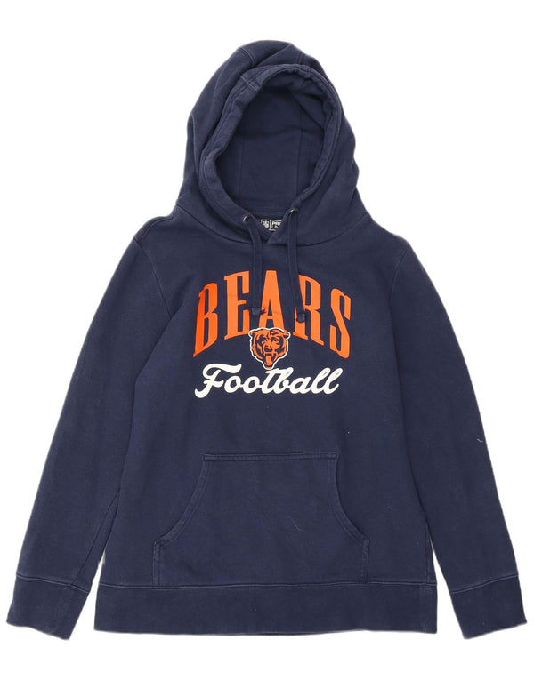 NFL Chicago Bears Graphic Sweat à capuche pour femme UK 14 Bleu marine moyen