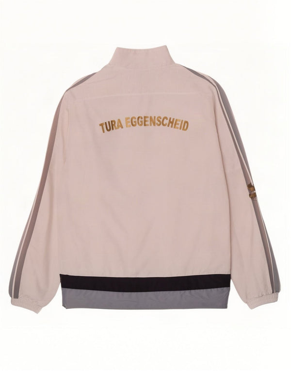 Adidas Veste de survêtement graphique pour homme Large Blanc Colorblock Polyester