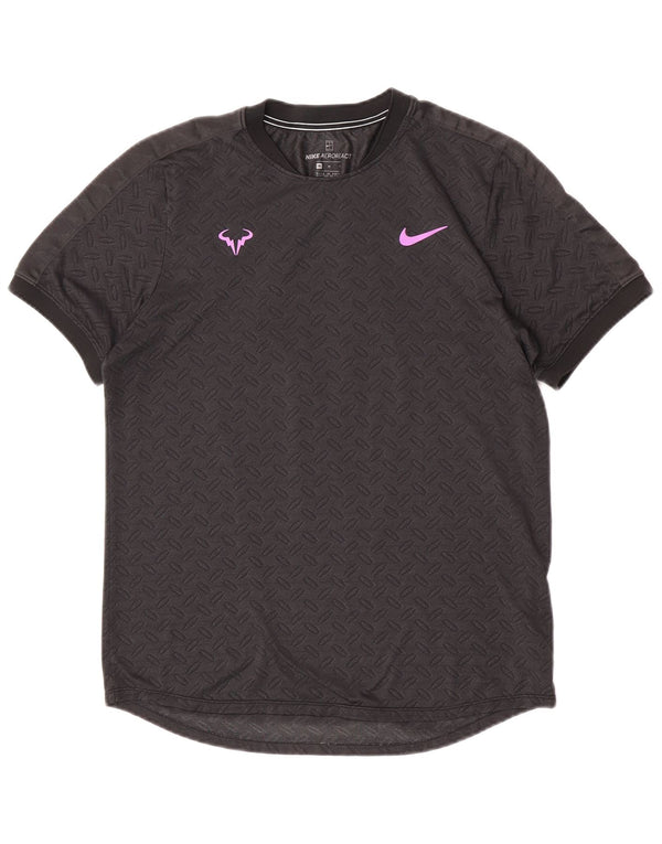 Nike T-Shirt Homme Gris Moyen Géométrique