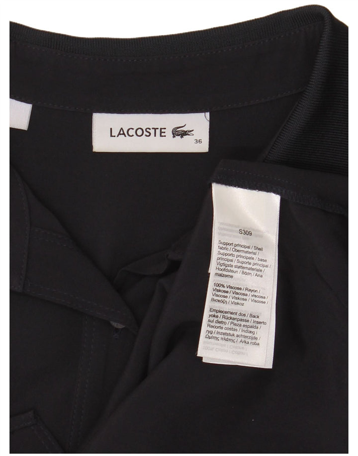 Lacoste Chemise Femme Taille 36 Petite Viscose Noire