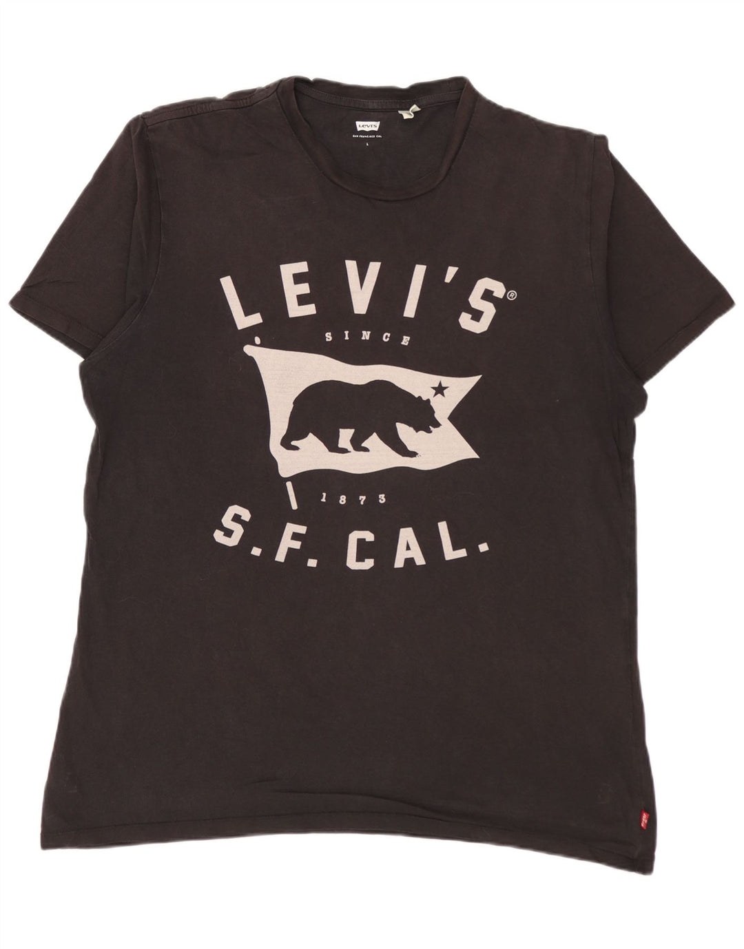LEVI'S T-Shirt Graphique Homme Grand Noir Coton