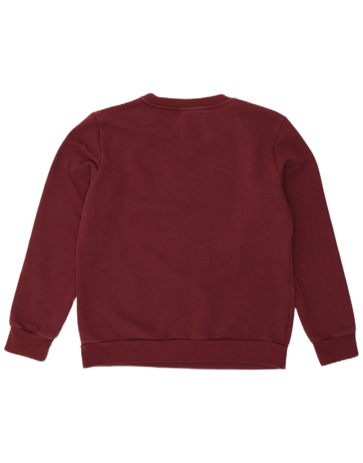 Adidas Sweat-shirt pour femme UK 12/14 en coton bordeaux moyen