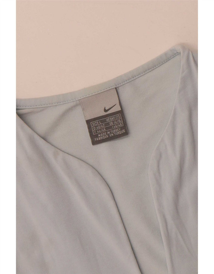 Nike T-Shirt Femme UK 14/16 Grand Bleu