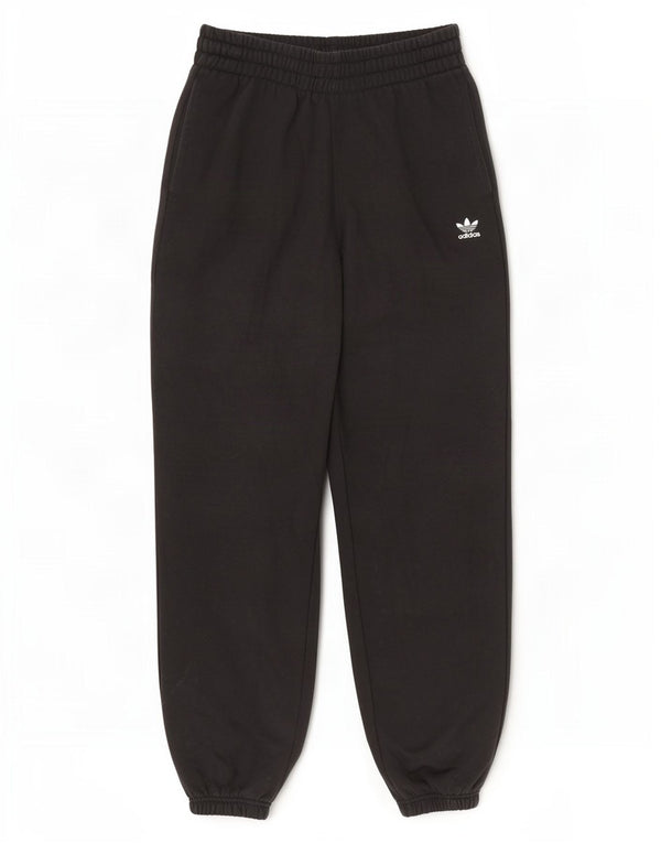 Adidas Pantalon de survêtement pour femme Joggers UK 12/14 Coton noir moyen