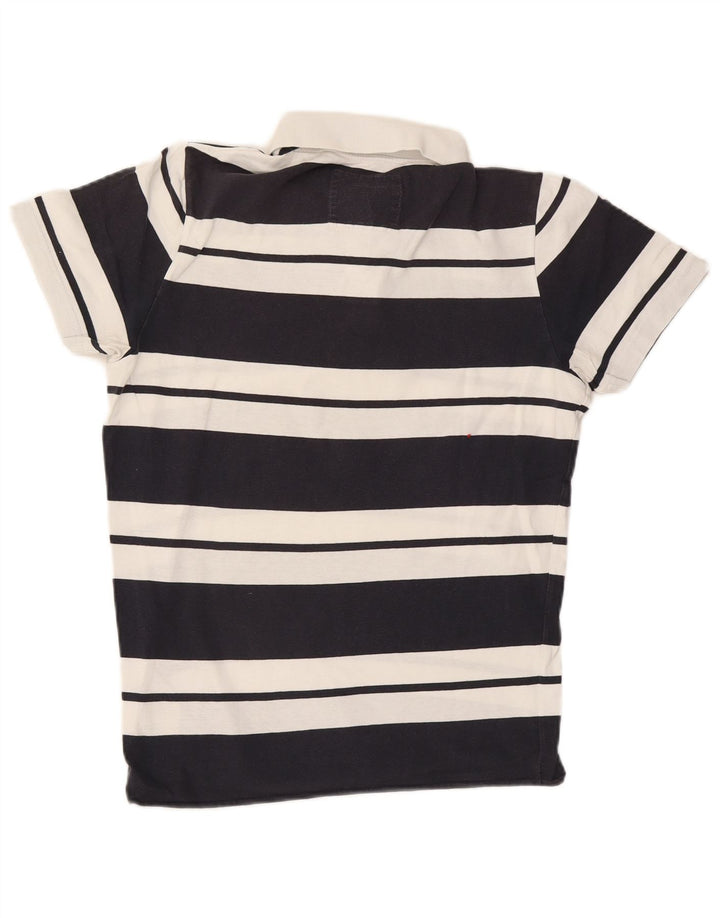 Hollister Polo Homme Bleu Marine Moyen Rayé Coton