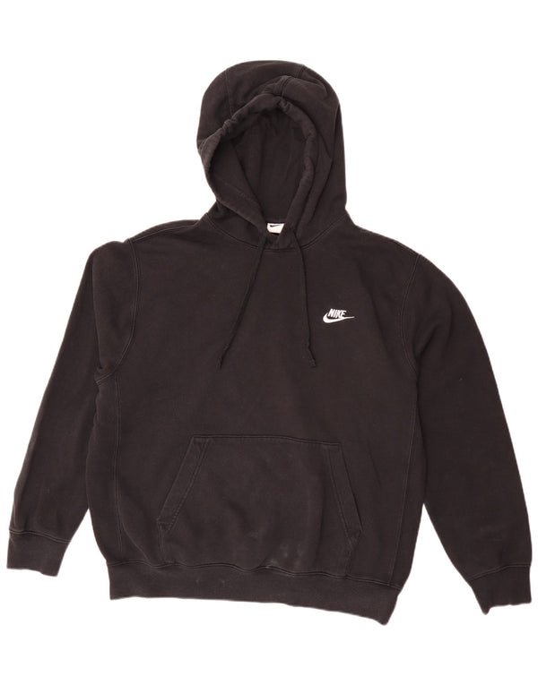 Nike Pull à capuche coupe ample en coton noir moyen pour homme