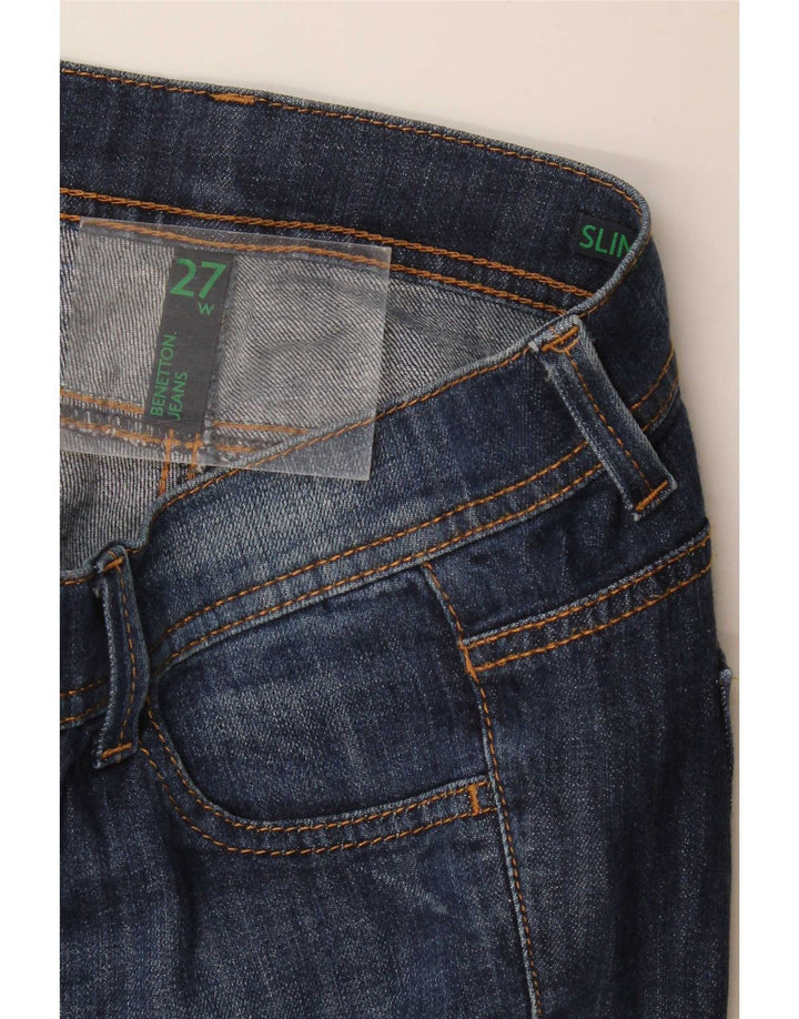 Benetton Jean Slim Femme W27 L28 Bleu
