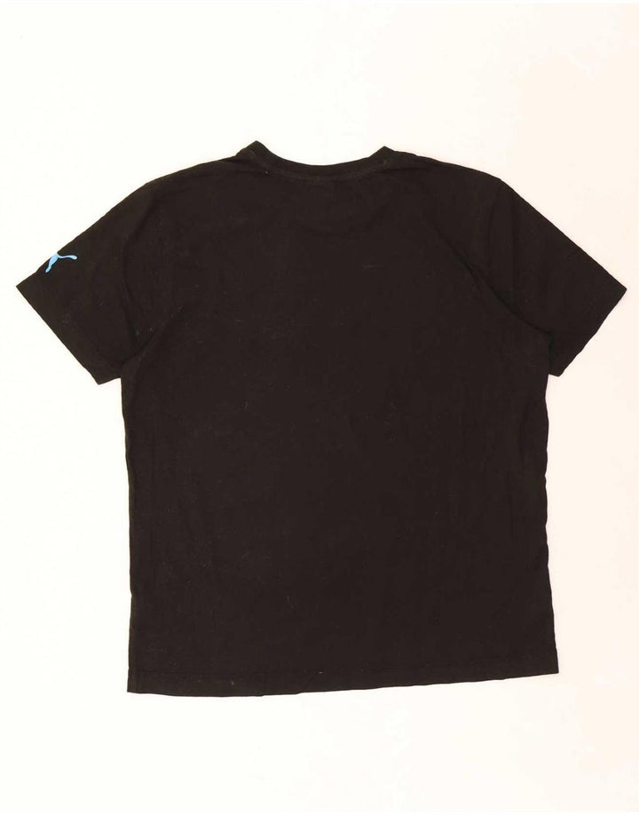 Puma T-shirt graphique pour hommes, grand, noir, coton