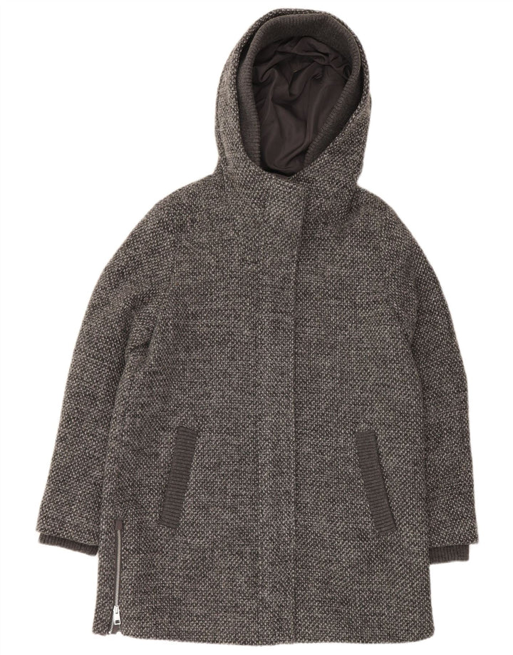 Esprit Manteau à capuche pour femme UK 16 Large Gris Moucheté Polyester