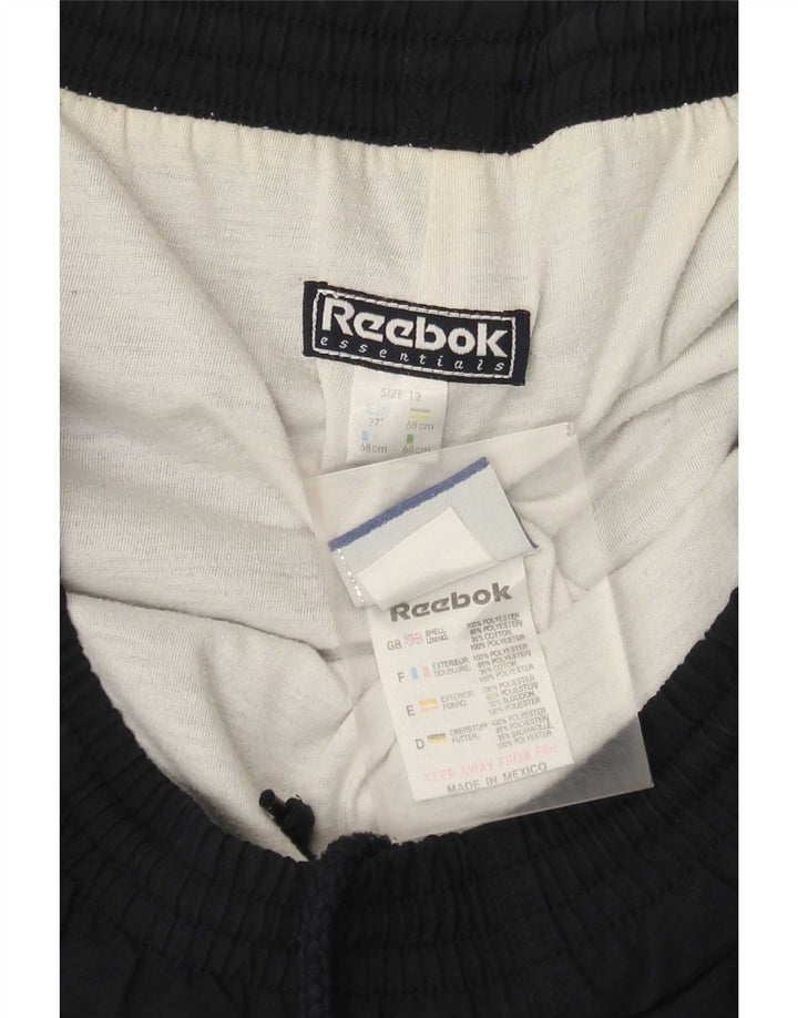 Reebok Pantalon de survêtement pour femme US 12 Large Bleu marine Polyester