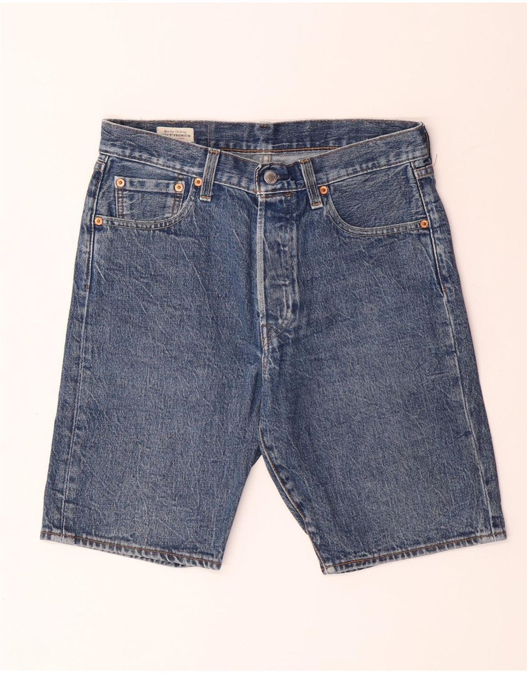 Levi's Short en Jean 501 W30 Homme Bleu Moyen Coton