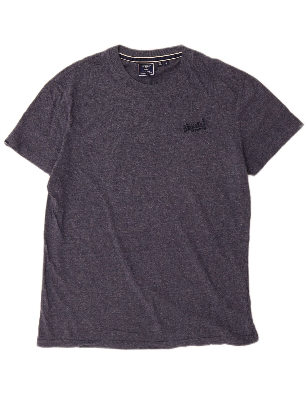 Superdry T-Shirt Homme Bleu Marine Moyen Coton