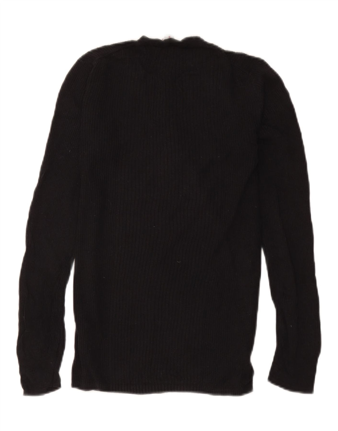 Gap Haut en tricot coupe régulière à manches longues pour femme UK 12 Viscose noir moyen