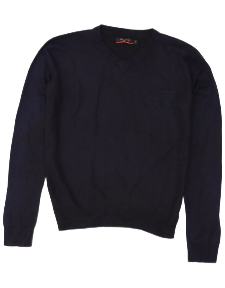 PIERRE CARDIN Pull Col V Homme Petit Bleu Marine