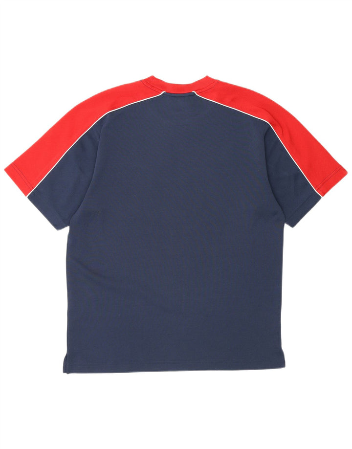 Reebok T-Shirt Homme Haut Petit Bleu Marine Colorblock Polyester