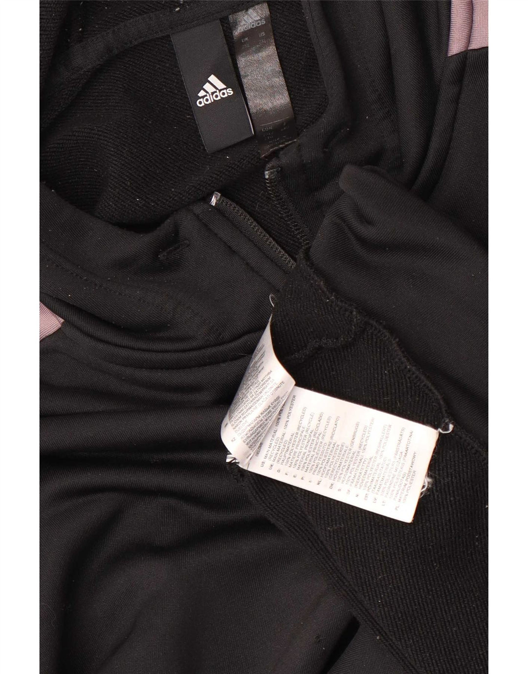 Adidas Pull à capuche zippé pour homme 2XL Noir Polyester