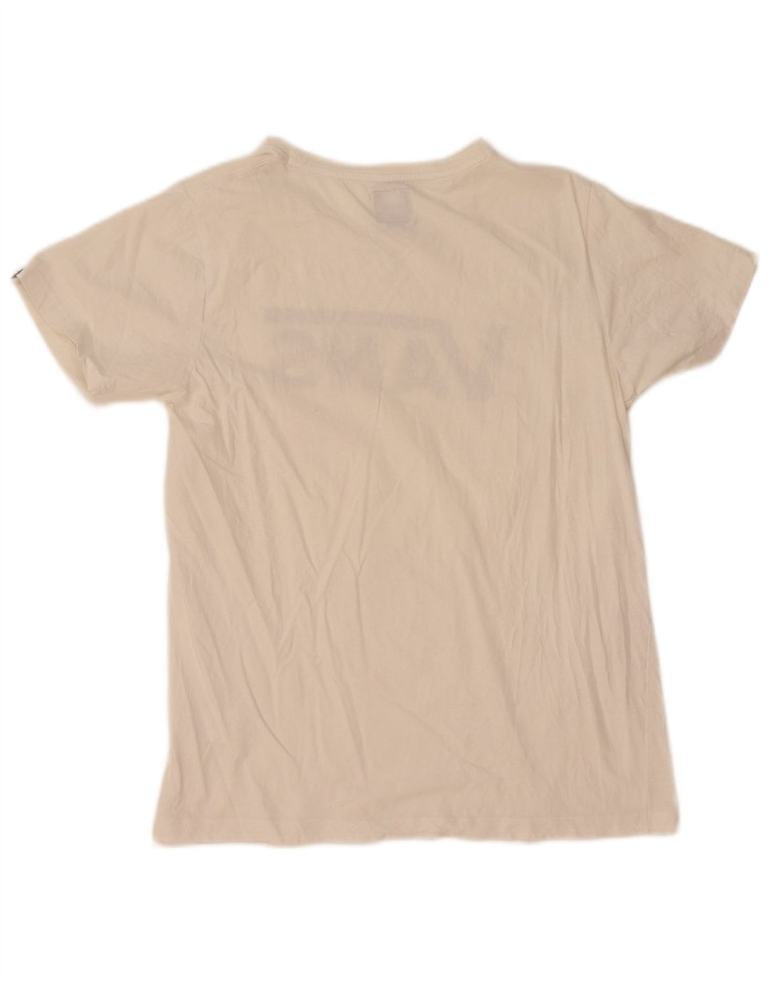 Vans T-shirt graphique pour femme UK 12 en coton blanc moyen