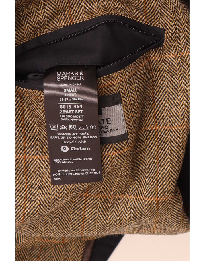 Marks & Spencer Manteau coupe-vent pour homme UK 36 Petit bleu marine classique