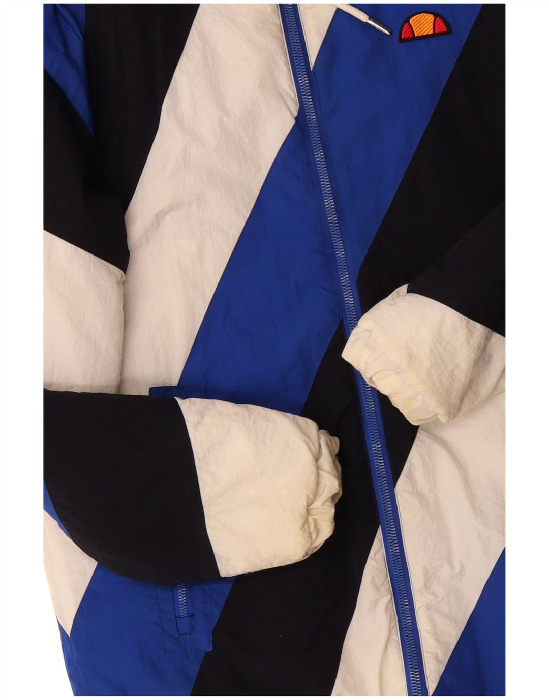 Ellesse Veste matelassée pour homme UK 38 Bleu moyen Polyester colour block