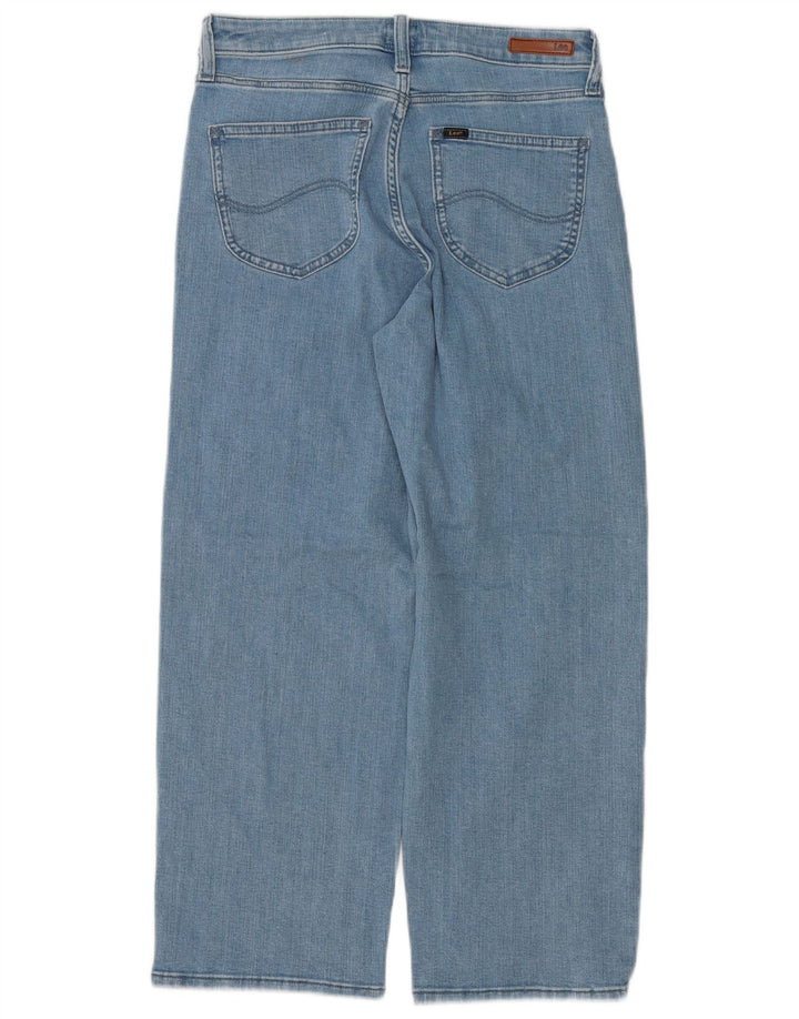 Lee Jean court à jambe large pour femme W29 L25 en coton bleu