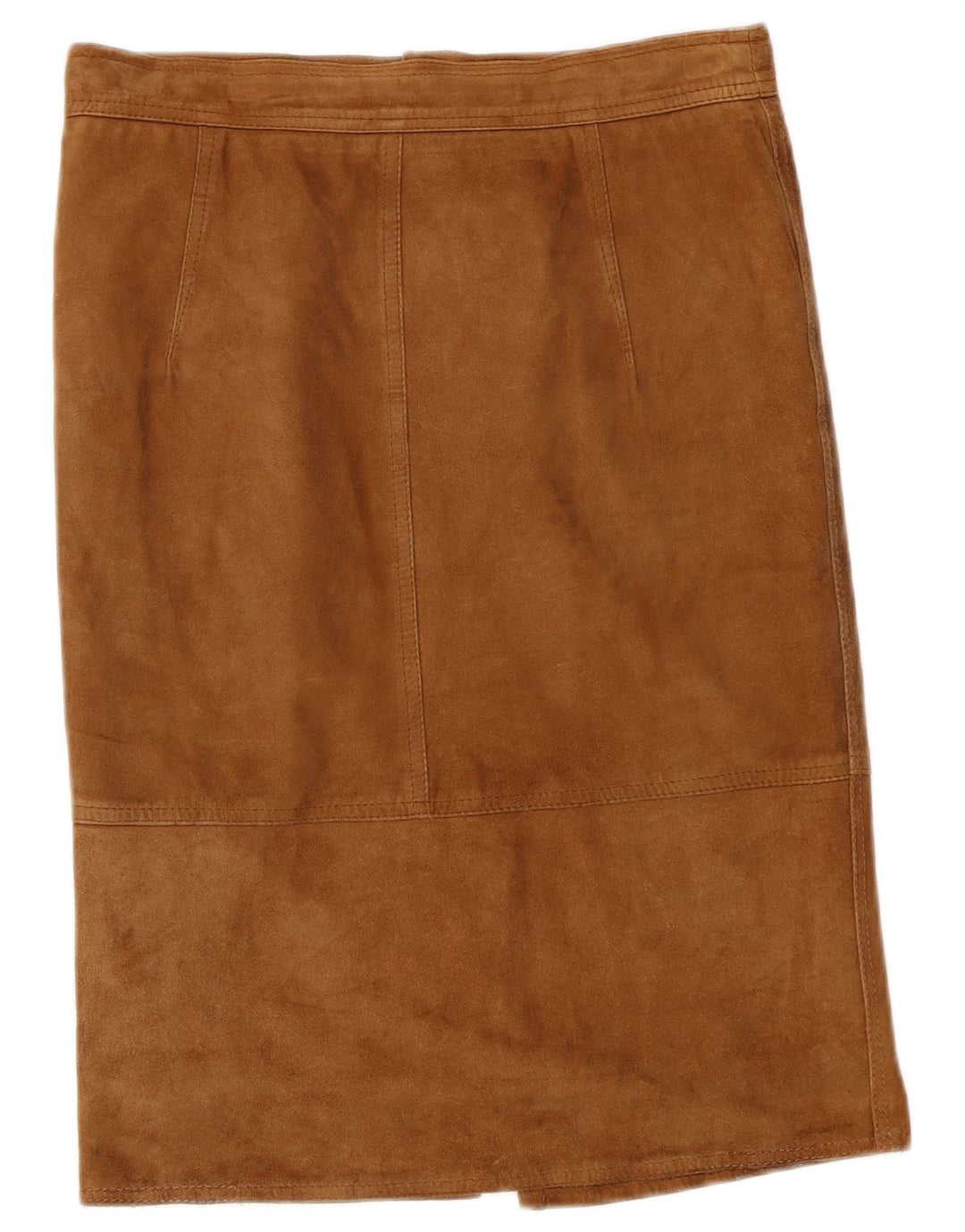 jupe droite en daim femme vintage W30 Beige moyen